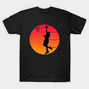 Basketball slam dunk retro vintage T-Shirt